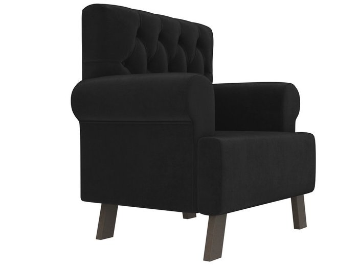 Кресло Хилтон черного цвета - лучшие Интерьерные кресла в INMYROOM