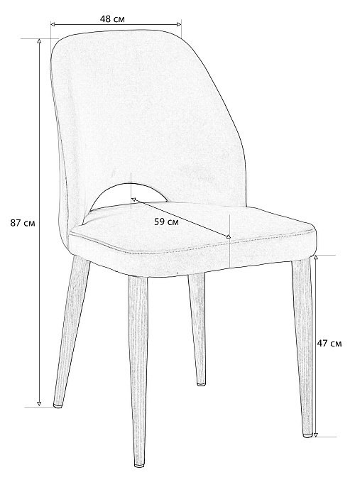 Стул Ledger зеленого цвета - купить Обеденные стулья по цене 10990.0