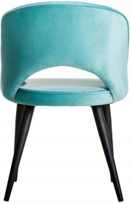 Стул Lars мятного цвета с черными ножками - лучшие Обеденные стулья в INMYROOM