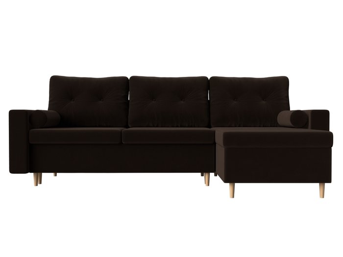 Угловой диван-кровать Белфаст коричневого цвета  правый угол - купить Угловые диваны по цене 49999.0