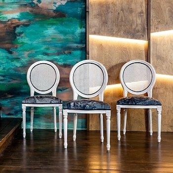 Стул Площадь Тюильри со спинкой из ротанга - лучшие Обеденные стулья в INMYROOM