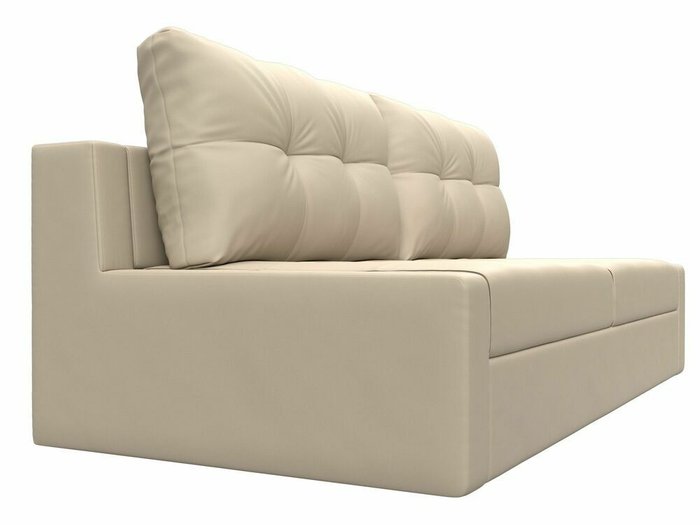 Прямой диван-кровать Мартин бежевого цвета (экокожа) - лучшие Прямые диваны в INMYROOM