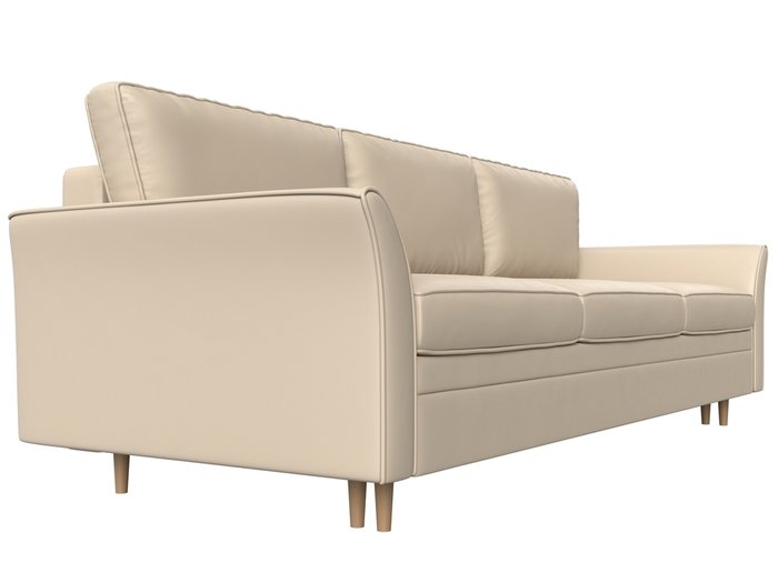 Прямой диван-кровать София бежевого цвета (экокожа) - лучшие Прямые диваны в INMYROOM