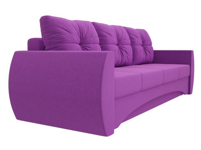 Прямой диван-кровать Сатурн фиолетового цвета - лучшие Прямые диваны в INMYROOM