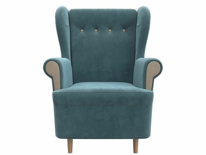 Кресло Торин бирюзового цвета - купить Интерьерные кресла по цене 26999.0