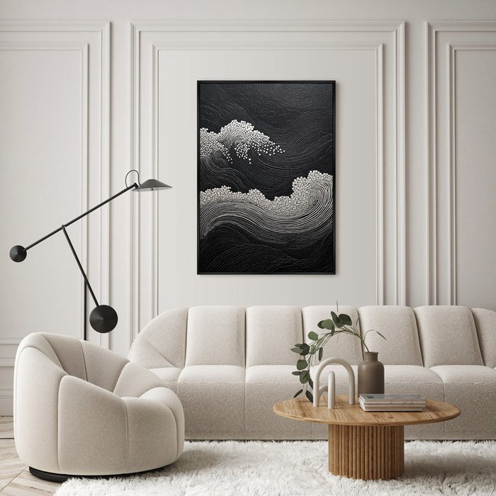 Репродукция картины Restless ocean, No 2, 2024г. - лучшие Картины в INMYROOM