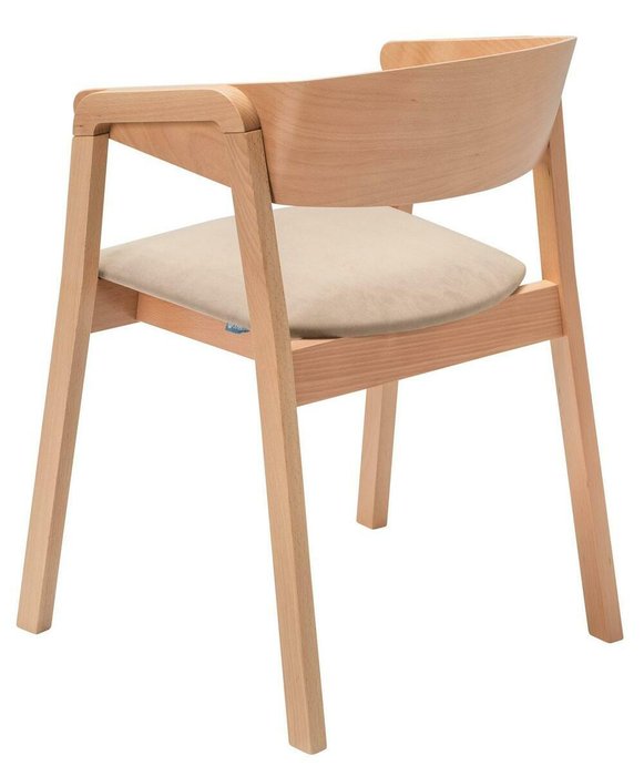 Стул-кресло Dalia бежевого цвета - лучшие Обеденные стулья в INMYROOM