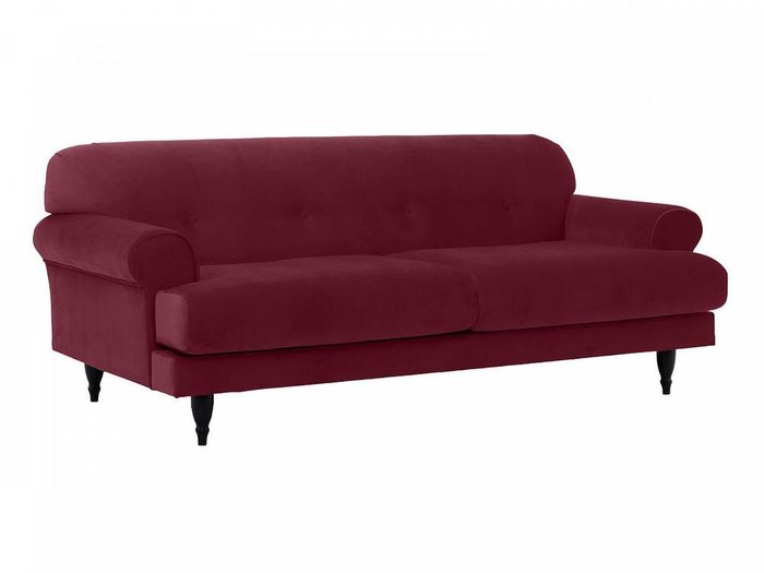 Диван Italia бордового цвета - купить Прямые диваны по цене 69120.0