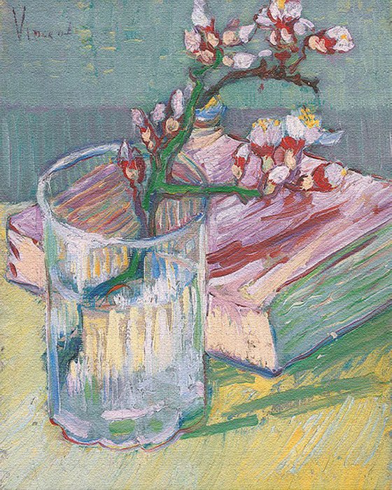 Интерьерное жикле Blossoming Almond Branch 50х70  - лучшие Картины в INMYROOM