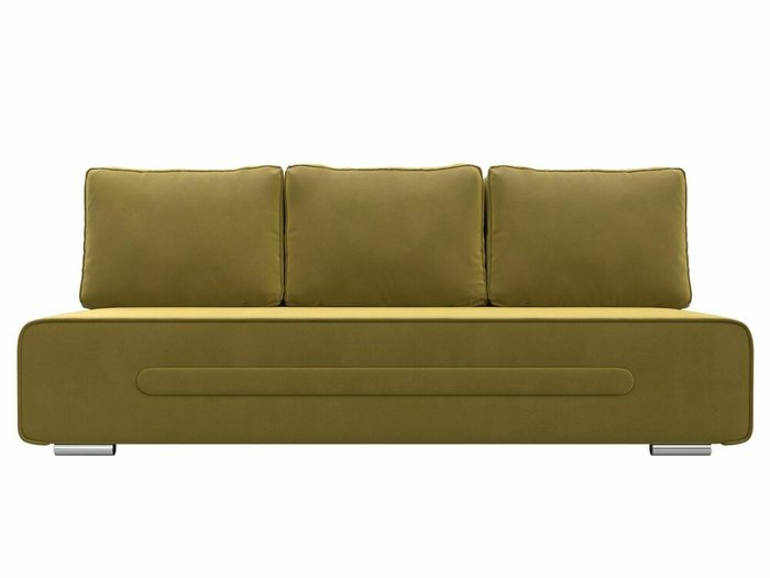 Прямой диван-кровать Приам желтого цвета - купить Прямые диваны по цене 33999.0