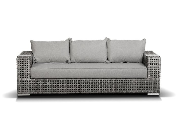 диван  "Тито" трехместный серый - купить Садовые диваны по цене 126297.0