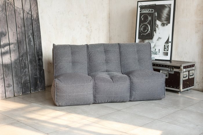 Модульный диван Shape серого цвета - купить Прямые диваны по цене 20990.0
