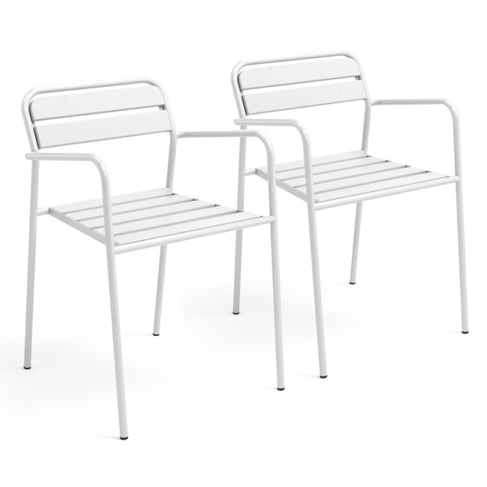 Набор из двух стульев белого цвета
