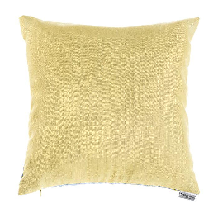 Декоративная подушка Mcny 40х40 желто-голубого цвета - купить Декоративные подушки по цене 680.0