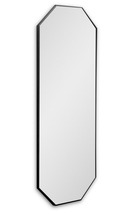 Настенное зеркало Stilig L в раме черного цвета - купить Настенные зеркала по цене 18800.0
