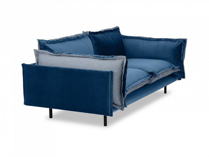 Диван Barcelona синего цвета - лучшие Прямые диваны в INMYROOM