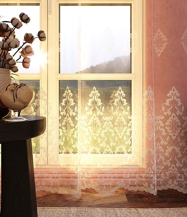 тюль Софи 300х260 белый - лучшие Шторы в INMYROOM тюль Софи 300х260 белый - лучшие Шторы в INMYROOM