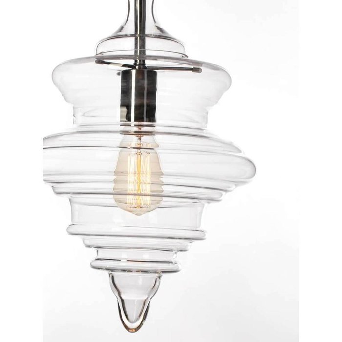 Подвесной светильник с прозрачным плафоном - купить Подвесные светильники по цене 10060.0