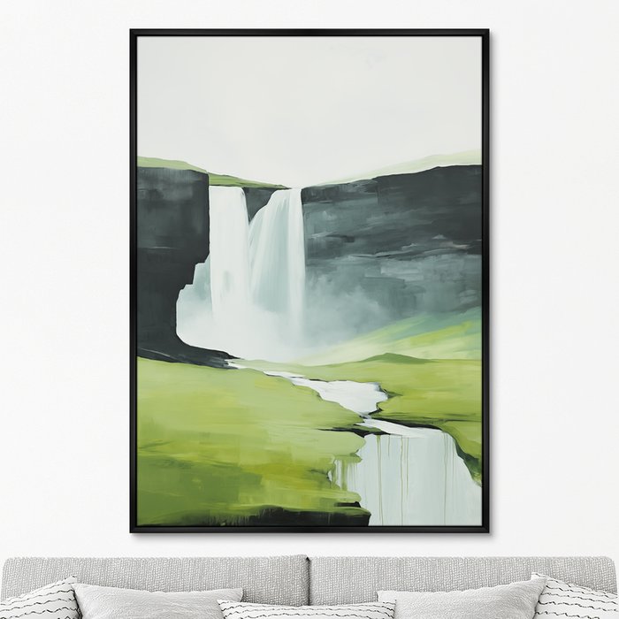 Репродукция картины Landscape collection, Milky rivers, No 2, 2024г. - купить Картины по цене 24999.0
