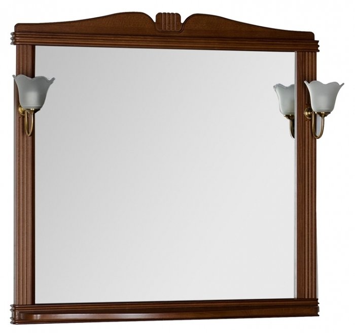 Зеркало настенное Николь коричневого цвета - лучшие Настенные зеркала в INMYROOM