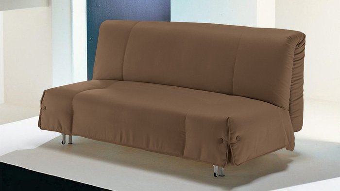 Диван-кровать Генуя коричневого цвета - купить Прямые диваны по цене 54100.0