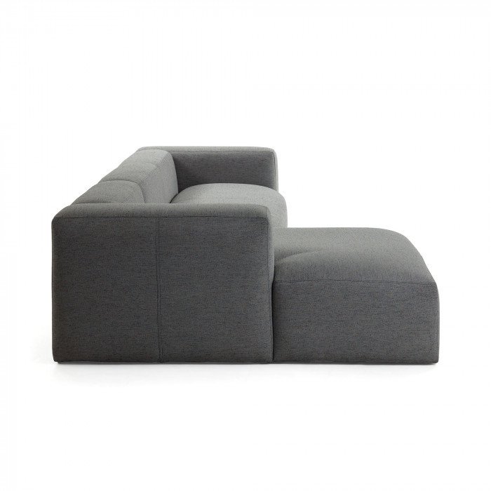 Угловой диван Blok темно-серого цвета - лучшие Угловые диваны в INMYROOM