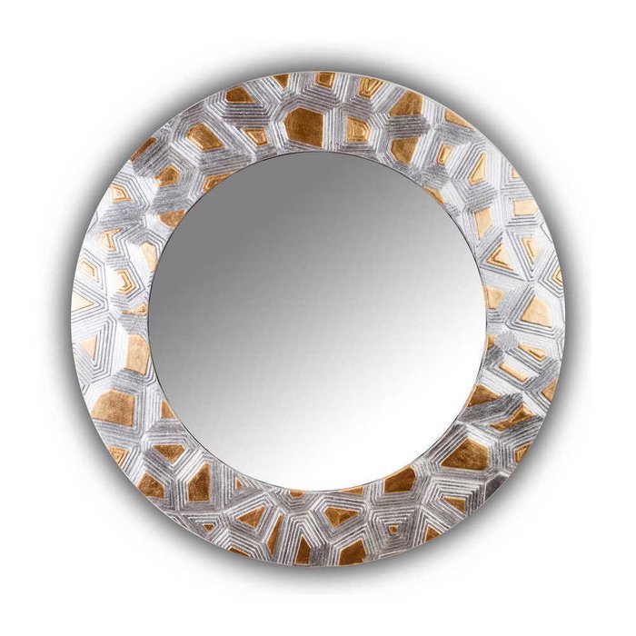 Настенное зеркало FASHION GROOVE gold-silver