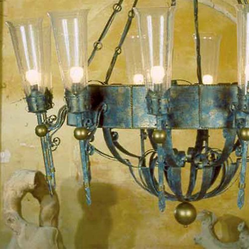 Настенный светильник MM Lampadari с плафоном из стекла - лучшие Бра и настенные светильники в INMYROOM