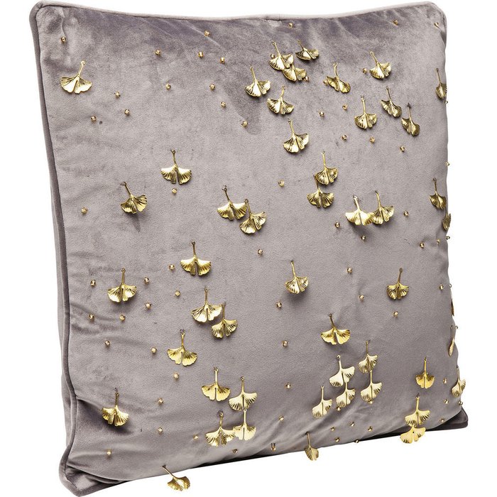 Подушка Ginkgo серого цвета - купить Декоративные подушки по цене 26000.0