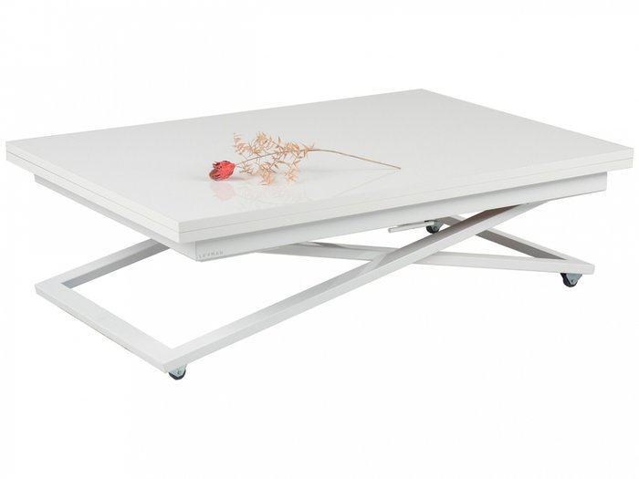 Стол-трансформер Compact WT белого цвета - лучшие Обеденные столы в INMYROOM