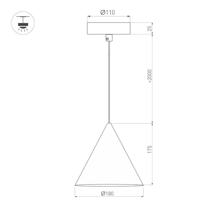 Подвесной светильник Makoto 057204 (алюминий, цвет черный) - купить Подвесные светильники по цене 16153 Подвесной светильник Makoto 057204 (алюминий, цвет черный) - купить Подвесные светильники по цене 16153