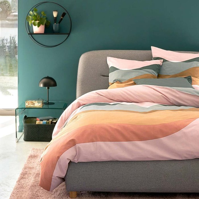 Кровать Numa 140х190 светло-серого цвета - лучшие Кровати для спальни в INMYROOM