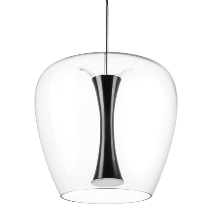 Люстра CUPOLA LED 10W 500LM АЛЮМИНИЙ/ЧЕРНЫЙ 3000K - лучшие Подвесные светильники в INMYROOM