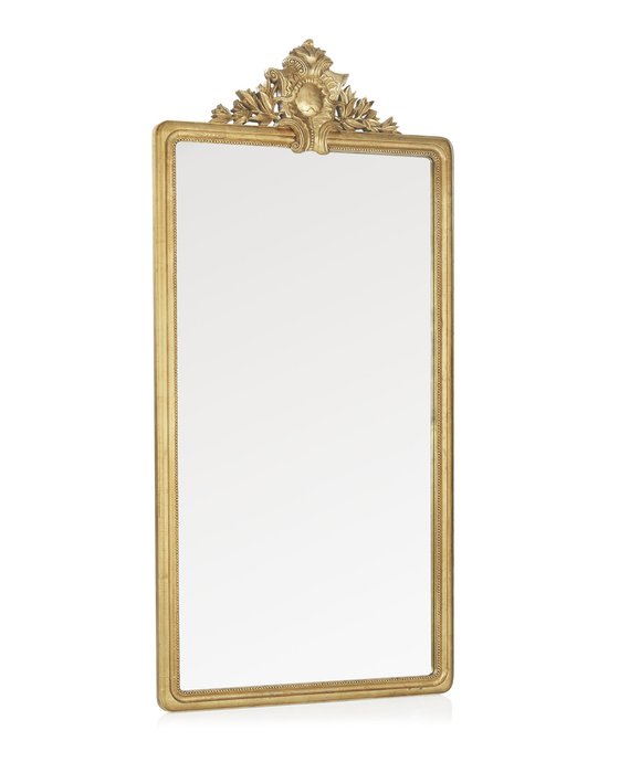 Настенное зеркало Малколм в раме золотого цвета - купить Настенные зеркала по цене 99554.0