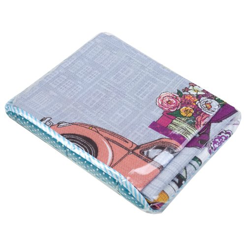 Набор полотенец 45х60 (3 шт.) в текстильной вазе 'Весеннее ретро', 100% хлопок, 'Бирюзовый' - купить Аксессуары для кухни по цене 324