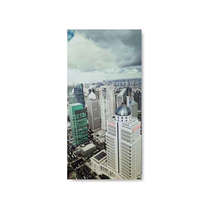 Картина Shanghai Yangtze из трех частей 40х80 - лучшие Принты в INMYROOM