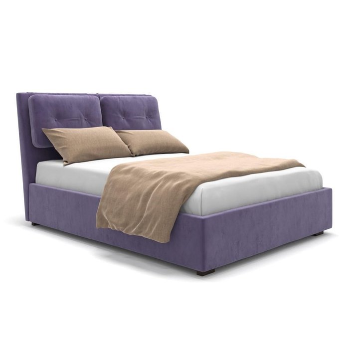 Кровать Freya с подъемным механизмом фиолетовая 160х200