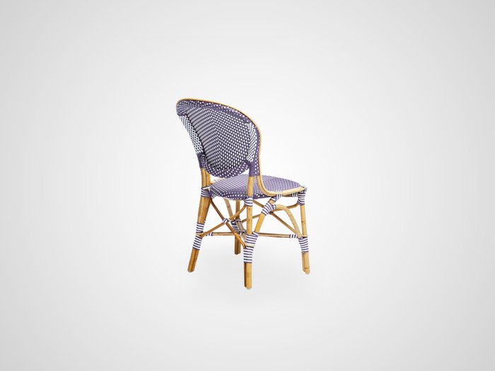 Стул из ротанга с сидением и спинкой из прочного синтетического волокна   - лучшие Обеденные стулья в INMYROOM