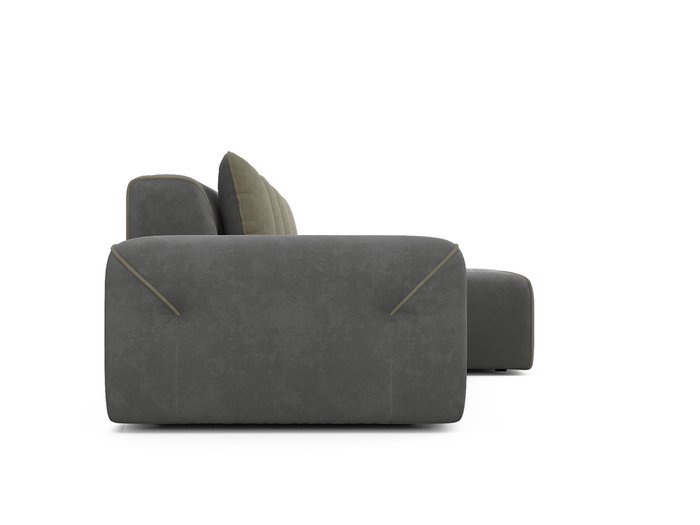 Угловой диван-кровать Portu серого цвета - лучшие Угловые диваны в INMYROOM