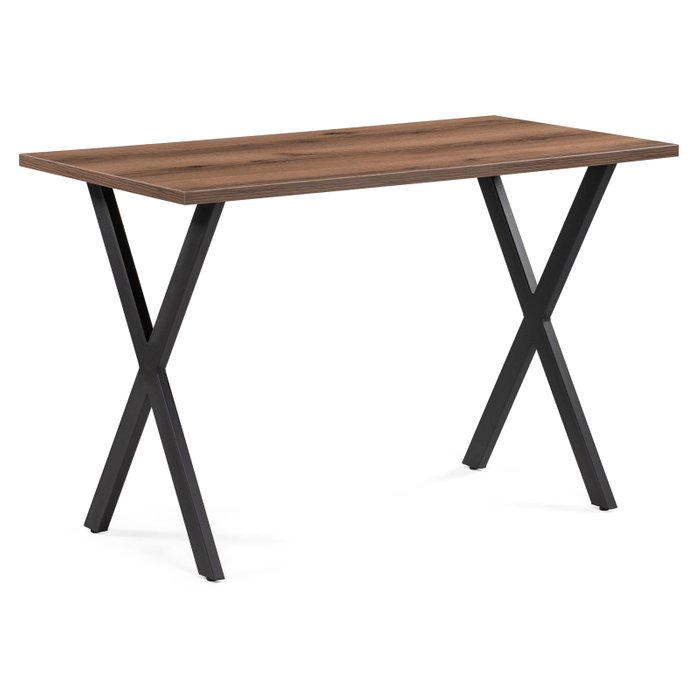 Обеденный стол Алеста Лофт темно-коричневого цвета
