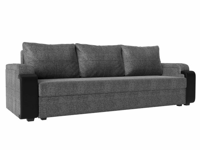 Прямой диван-кровать Николь лайт серого цвета