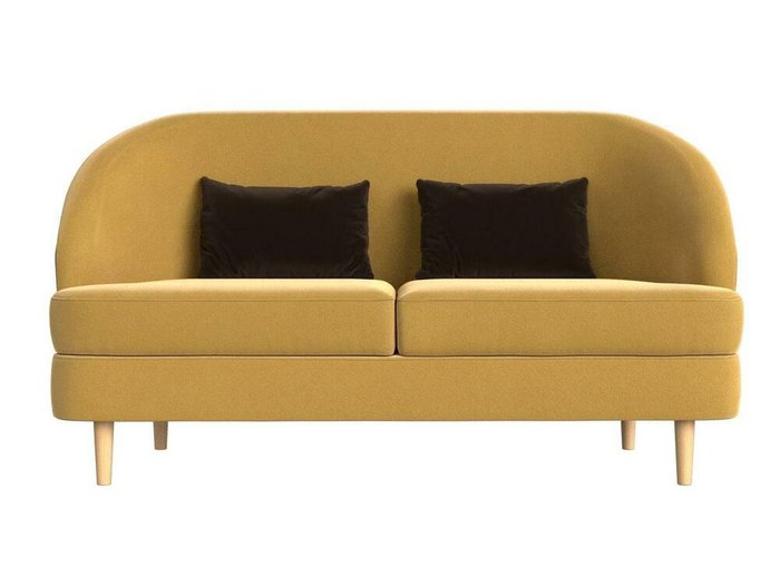 Диван Атико желтого цвета - купить Прямые диваны по цене 29999.0