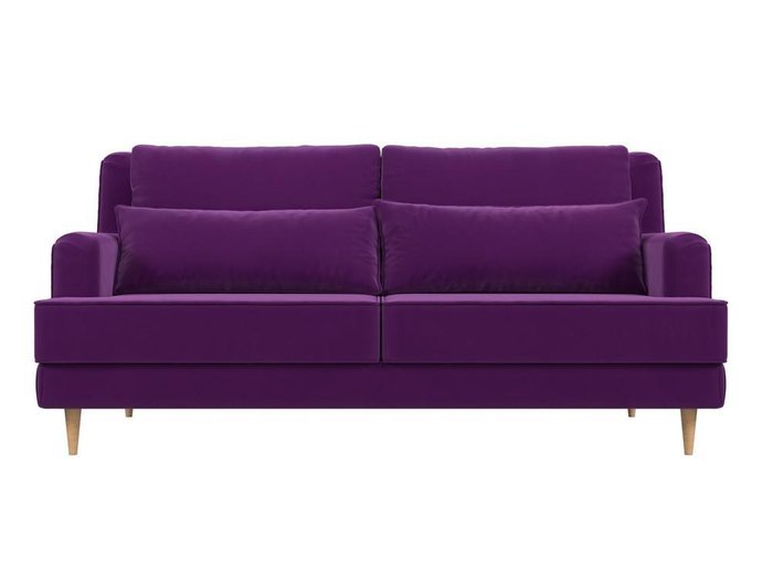 Прямой диван Джерси фиолетового цвета - купить Прямые диваны по цене 39999.0