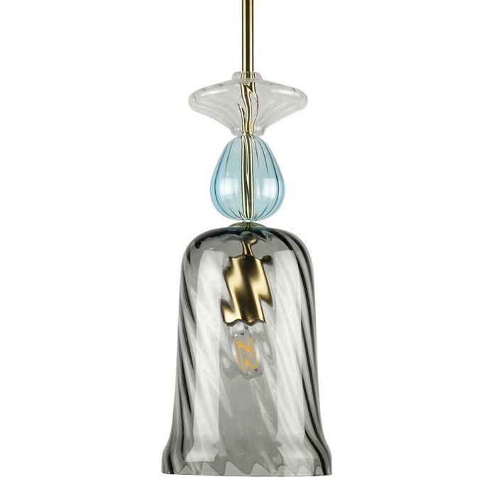 Подвесной светильник Candy серо-голубого цвета - купить Подвесные светильники по цене 7820.0