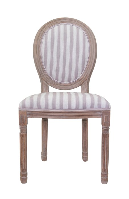 Стул Volker pinstripe бежево-серого цвета - купить Обеденные стулья по цене 25000.0