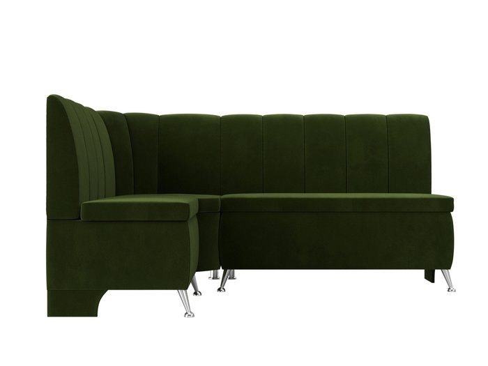 Кухонный угловой диван Кантри зеленого цвета левый угол - купить Угловые диваны по цене 35999.0