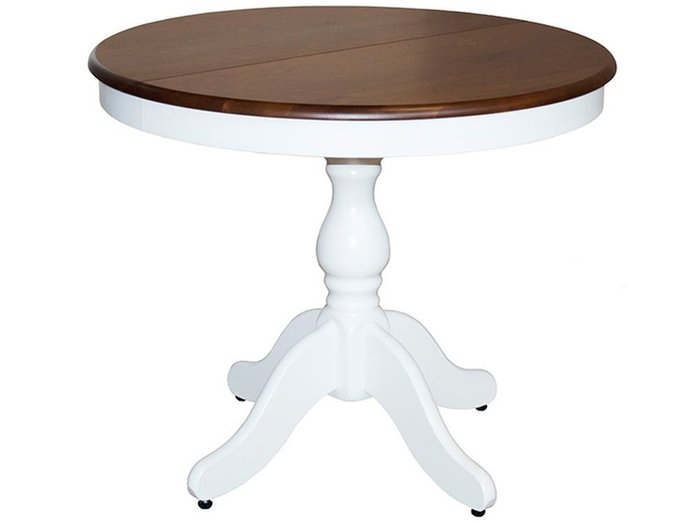 Стол раздвижной Фаворит Де Люкс бело-коричневого цвета - купить Обеденные столы по цене 36357.0