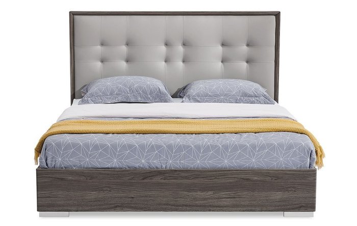 Кровать Ferrara 180х200 серо-коричневого цвета - лучшие Кровати для спальни в INMYROOM