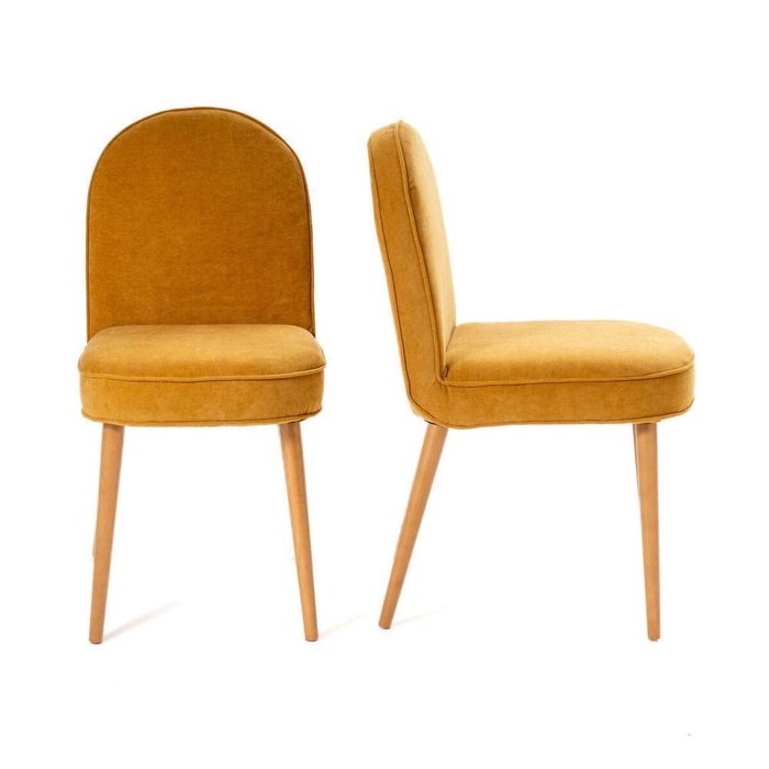 Комплект из двух стульев Buisseau золотого цвета - купить Обеденные стулья по цене 23997.0