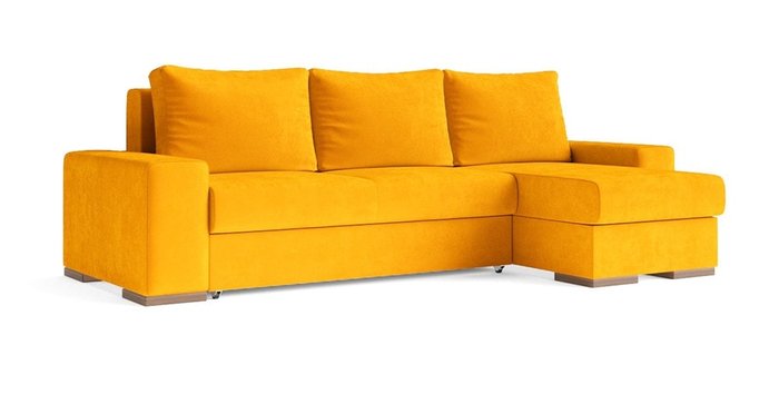 Угловой диван-кровать Матиас желтого цвета - купить Угловые диваны по цене 95929.0